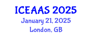 International Conference on Economic and Administrative Sciences (ICEAAS) January 21, 2025 - London, United Kingdom