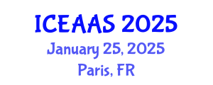 International Conference on Economic and Administrative Sciences (ICEAAS) January 25, 2025 - Paris, France
