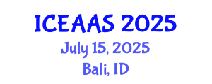 International Conference on Economic and Administrative Sciences (ICEAAS) July 15, 2025 - Bali, Indonesia