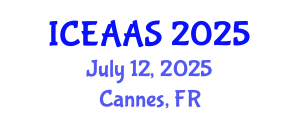International Conference on Economic and Administrative Sciences (ICEAAS) July 12, 2025 - Cannes, France
