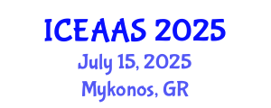 International Conference on Economic and Administrative Sciences (ICEAAS) July 15, 2025 - Mykonos, Greece