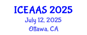 International Conference on Economic and Administrative Sciences (ICEAAS) July 12, 2025 - Ottawa, Canada