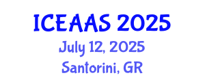 International Conference on Economic and Administrative Sciences (ICEAAS) July 12, 2025 - Santorini, Greece