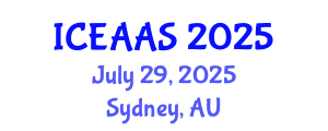 International Conference on Economic and Administrative Sciences (ICEAAS) July 29, 2025 - Sydney, Australia