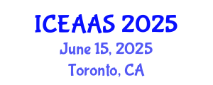 International Conference on Economic and Administrative Sciences (ICEAAS) June 15, 2025 - Toronto, Canada