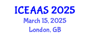 International Conference on Economic and Administrative Sciences (ICEAAS) March 15, 2025 - London, United Kingdom