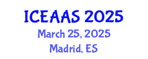 International Conference on Economic and Administrative Sciences (ICEAAS) March 25, 2025 - Madrid, Spain