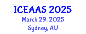International Conference on Economic and Administrative Sciences (ICEAAS) March 29, 2025 - Sydney, Australia