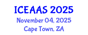 International Conference on Economic and Administrative Sciences (ICEAAS) November 04, 2025 - Cape Town, South Africa