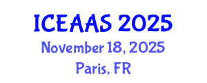 International Conference on Economic and Administrative Sciences (ICEAAS) November 18, 2025 - Paris, France