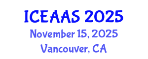 International Conference on Economic and Administrative Sciences (ICEAAS) November 15, 2025 - Vancouver, Canada