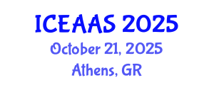 International Conference on Economic and Administrative Sciences (ICEAAS) October 21, 2025 - Athens, Greece
