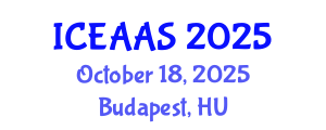 International Conference on Economic and Administrative Sciences (ICEAAS) October 18, 2025 - Budapest, Hungary