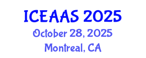 International Conference on Economic and Administrative Sciences (ICEAAS) October 28, 2025 - Montreal, Canada