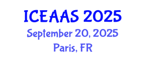 International Conference on Economic and Administrative Sciences (ICEAAS) September 20, 2025 - Paris, France