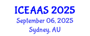 International Conference on Economic and Administrative Sciences (ICEAAS) September 06, 2025 - Sydney, Australia