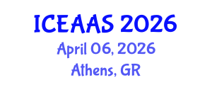 International Conference on Economic and Administrative Sciences (ICEAAS) April 06, 2026 - Athens, Greece International Conference on Economic and Administrative Sciences (ICEAAS) April 06, 2026 - Athens, Greece