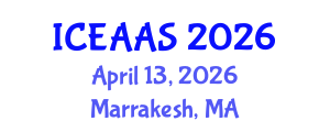 International Conference on Economic and Administrative Sciences (ICEAAS) April 13, 2026 - Marrakesh, Morocco International Conference on Economic and Administrative Sciences (ICEAAS) April 13, 2026 - Marrakesh, Morocco