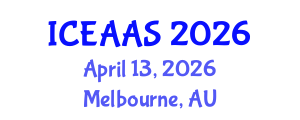 International Conference on Economic and Administrative Sciences (ICEAAS) April 13, 2026 - Melbourne, Australia International Conference on Economic and Administrative Sciences (ICEAAS) April 13, 2026 - Melbourne, Australia