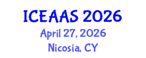 International Conference on Economic and Administrative Sciences (ICEAAS) April 27, 2026 - Nicosia, Cyprus International Conference on Economic and Administrative Sciences (ICEAAS) April 27, 2026 - Nicosia, Cyprus