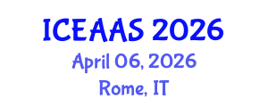 International Conference on Economic and Administrative Sciences (ICEAAS) April 06, 2026 - Rome, Italy International Conference on Economic and Administrative Sciences (ICEAAS) April 06, 2026 - Rome, Italy