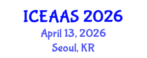 International Conference on Economic and Administrative Sciences (ICEAAS) April 13, 2026 - Seoul, Republic of Korea International Conference on Economic and Administrative Sciences (ICEAAS) April 13, 2026 - Seoul, Republic of Korea