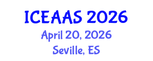 International Conference on Economic and Administrative Sciences (ICEAAS) April 20, 2026 - Seville, Spain International Conference on Economic and Administrative Sciences (ICEAAS) April 20, 2026 - Seville, Spain