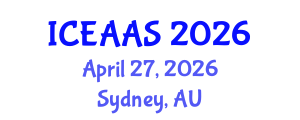 International Conference on Economic and Administrative Sciences (ICEAAS) April 27, 2026 - Sydney, Australia International Conference on Economic and Administrative Sciences (ICEAAS) April 27, 2026 - Sydney, Australia