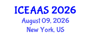 International Conference on Economic and Administrative Sciences (ICEAAS) August 09, 2026 - New York, United States International Conference on Economic and Administrative Sciences (ICEAAS) August 09, 2026 - New York, United States