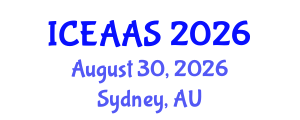 International Conference on Economic and Administrative Sciences (ICEAAS) August 30, 2026 - Sydney, Australia International Conference on Economic and Administrative Sciences (ICEAAS) August 30, 2026 - Sydney, Australia