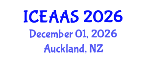 International Conference on Economic and Administrative Sciences (ICEAAS) December 01, 2026 - Auckland, New Zealand International Conference on Economic and Administrative Sciences (ICEAAS) December 01, 2026 - Auckland, New Zealand