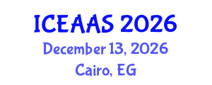 International Conference on Economic and Administrative Sciences (ICEAAS) December 13, 2026 - Cairo, Egypt