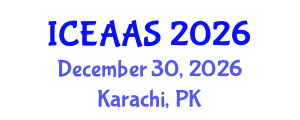 International Conference on Economic and Administrative Sciences (ICEAAS) December 30, 2026 - Karachi, Pakistan International Conference on Economic and Administrative Sciences (ICEAAS) December 30, 2026 - Karachi, Pakistan