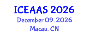 International Conference on Economic and Administrative Sciences (ICEAAS) December 09, 2026 - Macau, China