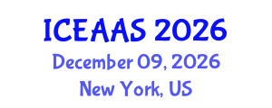 International Conference on Economic and Administrative Sciences (ICEAAS) December 09, 2026 - New York, United States International Conference on Economic and Administrative Sciences (ICEAAS) December 09, 2026 - New York, United States