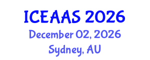 International Conference on Economic and Administrative Sciences (ICEAAS) December 02, 2026 - Sydney, Australia International Conference on Economic and Administrative Sciences (ICEAAS) December 02, 2026 - Sydney, Australia