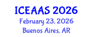 International Conference on Economic and Administrative Sciences (ICEAAS) February 23, 2026 - Buenos Aires, Argentina