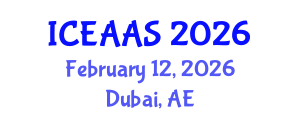 International Conference on Economic and Administrative Sciences (ICEAAS) February 12, 2026 - Dubai, United Arab Emirates International Conference on Economic and Administrative Sciences (ICEAAS) February 12, 2026 - Dubai, United Arab Emirates