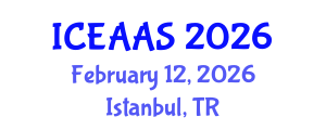 International Conference on Economic and Administrative Sciences (ICEAAS) February 12, 2026 - Istanbul, Turkey International Conference on Economic and Administrative Sciences (ICEAAS) February 12, 2026 - Istanbul, Turkey