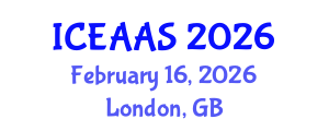 International Conference on Economic and Administrative Sciences (ICEAAS) February 16, 2026 - London, United Kingdom International Conference on Economic and Administrative Sciences (ICEAAS) February 16, 2026 - London, United Kingdom