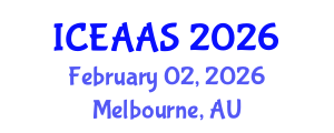 International Conference on Economic and Administrative Sciences (ICEAAS) February 02, 2026 - Melbourne, Australia International Conference on Economic and Administrative Sciences (ICEAAS) February 02, 2026 - Melbourne, Australia