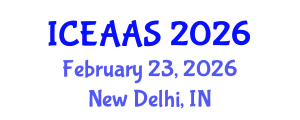International Conference on Economic and Administrative Sciences (ICEAAS) February 23, 2026 - New Delhi, India International Conference on Economic and Administrative Sciences (ICEAAS) February 23, 2026 - New Delhi, India