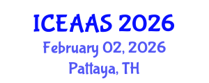 International Conference on Economic and Administrative Sciences (ICEAAS) February 02, 2026 - Pattaya, Thailand International Conference on Economic and Administrative Sciences (ICEAAS) February 02, 2026 - Pattaya, Thailand