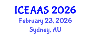International Conference on Economic and Administrative Sciences (ICEAAS) February 23, 2026 - Sydney, Australia International Conference on Economic and Administrative Sciences (ICEAAS) February 23, 2026 - Sydney, Australia