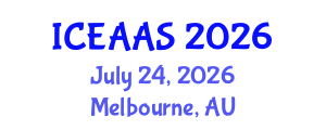 International Conference on Economic and Administrative Sciences (ICEAAS) July 24, 2026 - Melbourne, Australia International Conference on Economic and Administrative Sciences (ICEAAS) July 24, 2026 - Melbourne, Australia