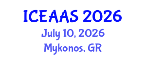 International Conference on Economic and Administrative Sciences (ICEAAS) July 10, 2026 - Mykonos, Greece International Conference on Economic and Administrative Sciences (ICEAAS) July 10, 2026 - Mykonos, Greece