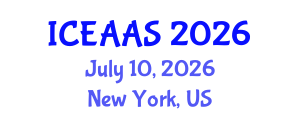International Conference on Economic and Administrative Sciences (ICEAAS) July 10, 2026 - New York, United States International Conference on Economic and Administrative Sciences (ICEAAS) July 10, 2026 - New York, United States