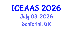 International Conference on Economic and Administrative Sciences (ICEAAS) July 03, 2026 - Santorini, Greece International Conference on Economic and Administrative Sciences (ICEAAS) July 03, 2026 - Santorini, Greece
