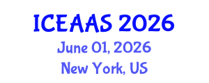 International Conference on Economic and Administrative Sciences (ICEAAS) June 01, 2026 - New York, United States International Conference on Economic and Administrative Sciences (ICEAAS) June 01, 2026 - New York, United States