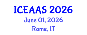International Conference on Economic and Administrative Sciences (ICEAAS) June 01, 2026 - Rome, Italy International Conference on Economic and Administrative Sciences (ICEAAS) June 01, 2026 - Rome, Italy